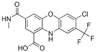 10H-Phenoxazine-1-carboxylic  acid,  7-chloro-3-[(methylamino)carbonyl]-8-(trifluoromethyl)-,478298-96-3,结构式