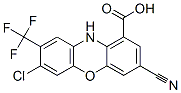 10H-Phenoxazine-1-carboxylic  acid,  7-chloro-3-cyano-8-(trifluoromethyl)- 结构式