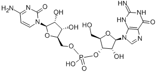 cytidylyl-(5'->3')-guanosine Struktur