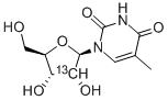 5-METHYL-[2'-13C]URIDINE Struktur