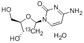 [2'-13C]2'-DEOXYCYTIDINE MONOHYDRATE Struktur