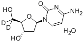 [5',5''-2H2]2'-DEOXYCYTIDINE MONOHYDRATE 化学構造式