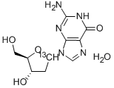 [1'-13C]2'-DEOXYGUANOSINE MONOHYDRATE,478511-26-1,结构式