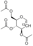 トリ-O-アセチル-D-[2-13C]グルカール 化学構造式