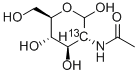 2-ACETAMIDO-2-DEOXY-D-[2-13C]GLUCOSE Struktur
