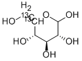 D-グルコース-5,6-13C2 化学構造式