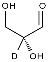D-[2-2H]GLYCERALDEHYDE, 478529-64-5, 结构式