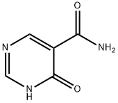 4-ヒドロキシピリミジン-5-カルボオキサミド 化学構造式