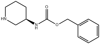 ベンジル N-[(3R)-ピペリジン-3-イル]カルバメート 化学構造式