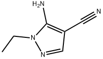 5-氨基-1-乙基-1H-吡唑-4-碳腈, 4788-15-2, 结构式