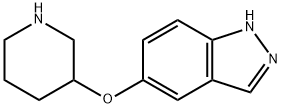 1H-Indazole, 5-(3-piperidinyloxy)-|5-(哌啶-3-氧基)-1氢-吲唑