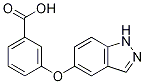 Benzoicacid,3-(1H-indazol-5-yloxy)- 化学構造式
