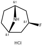 Exo-3-fluoro-8-azabicyclo[3.2.1]octane hydrochloride Structure