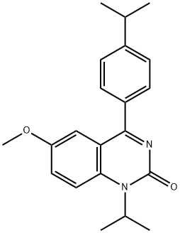 1-异丙基-4-(4-异丙基苯基)-6-甲氧基-2(1H) - 酮, 478963-62-1, 结构式