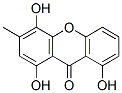 1,4,8-Trihydroxy-3-methyl-9H-xanthen-9-one Structure