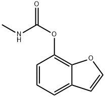 N-Methylcarbamic acid benzofuran-7-yl ester,4790-82-3,结构式