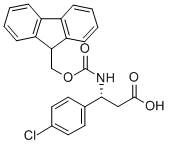 Fmoc-(R)-3-Amino-3-(4-chlorophenyl)propionic acid Struktur
