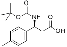 Boc-(S)-3-Amino-3-(4-methylphenyl)propionic acid Struktur