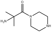 Piperazine, 1-(2-amino-2-methyl-1-oxopropyl)- (9CI) 化学構造式