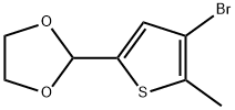 2-(4-溴-5-甲基-2-噻吩基)-1,3-二氧杂环戊烷,479196-49-1,结构式