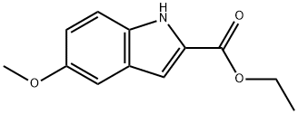 5-メトキシ-1H-インドール-2-カルボン酸エチル 化学構造式