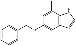 5-苄氧基-7-甲基-吲哚, 4792-65-8, 结构式