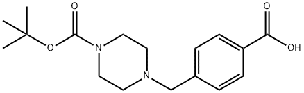 4-(4-叔丁氧基羰酰)哌嗪甲基苯甲酸, 479353-63-4, 结构式