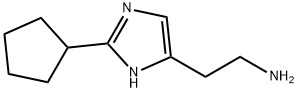 1H-Imidazole-4-ethanamine,  2-cyclopentyl-  (9CI) Structure