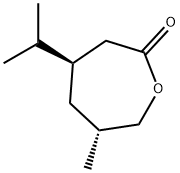 2-Oxepanone,6-methyl-4-(1-methylethyl)-,(4R,6R)-(9CI) 结构式