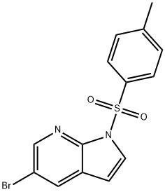 1H-Pyrrolo[2,3-b]pyridine, 5-bromo-1-[(4-methylphenyl)sulfonyl]- Struktur