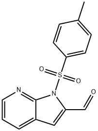 1H-Pyrrolo[2,3-b]pyridine-2-carboxaldehyde, 1-[(4-methylphenyl)sulfonyl]- 结构式