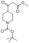 4-(3-甲氧基-3-氧代丙酰基)哌啶-1-羧酸叔丁酯, 479630-02-9, 结构式