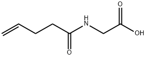 Glycine, N-(1-oxo-4-pentenyl)- (9CI) Structure
