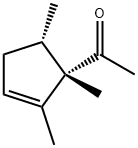 Ethanone, 1-[(1S,5S)-1,2,5-trimethyl-2-cyclopenten-1-yl]- (9CI),479682-45-6,结构式