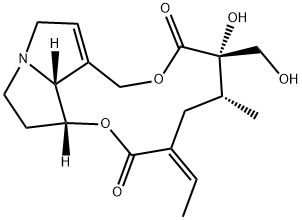 12,18-ジヒドロキシセネシオナン-11,16-ジオン 化学構造式