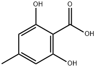 2,6-二羟基-4-甲基苯甲酸,480-67-1,结构式