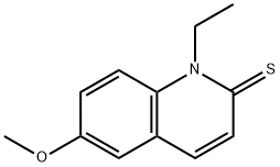 1-エチル-6-メトキシ-2(1H)-キノリンチオン 化学構造式