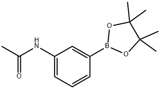 3'-(4,4,5,5-テトラメチル-1,3,2-ジオキサボロラン-2-イル)アセトアニリド 化学構造式