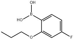 4-氟-2-丙氧基苯基硼酸,480438-60-6,结构式