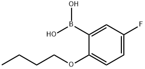 2-丁氧基-5-氟苯基硼酸, 480438-62-8, 结构式
