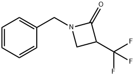 1-苯甲基-3-三氟甲基-2-氮杂环丁酮 结构式