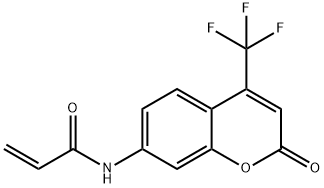 7-(4-TRIFLUOROMETHYL)COUMARIN ACRYLAMID& 化学構造式