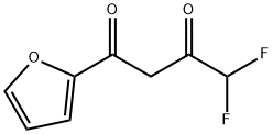 4,4-Difluoro-1-(2-furyl)butanedione 化学構造式