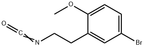 5-溴-2-甲氧基苯乙基异氰酸酯,480439-04-1,结构式