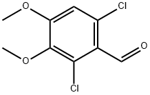 2,6-二氯-3,4-二甲氧基苯甲醛 结构式