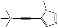5-[(Trimethylsilyl)ethynyl])-1-methylimidazole 化学構造式