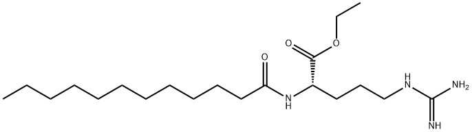 N(alpha)-lauroylarginine ethyl ester Structure