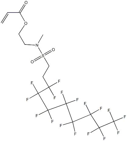 Propenoic acid 2-[[(3,3,4,4,5,5,6,6,7,7,8,8,9,9,10,10,10-heptadecafluorodecyl)sulfonyl]methylamino]ethyl ester|