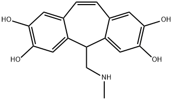 5-[(Methylamino)methyl]-5H-dibenzo[a,d]cycloheptene-2,3,7,8-tetrol Structure