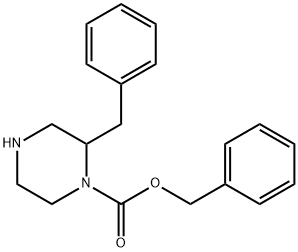2-(苯基甲基)-1-哌嗪羧酸苯甲酯, 481038-64-6, 结构式
